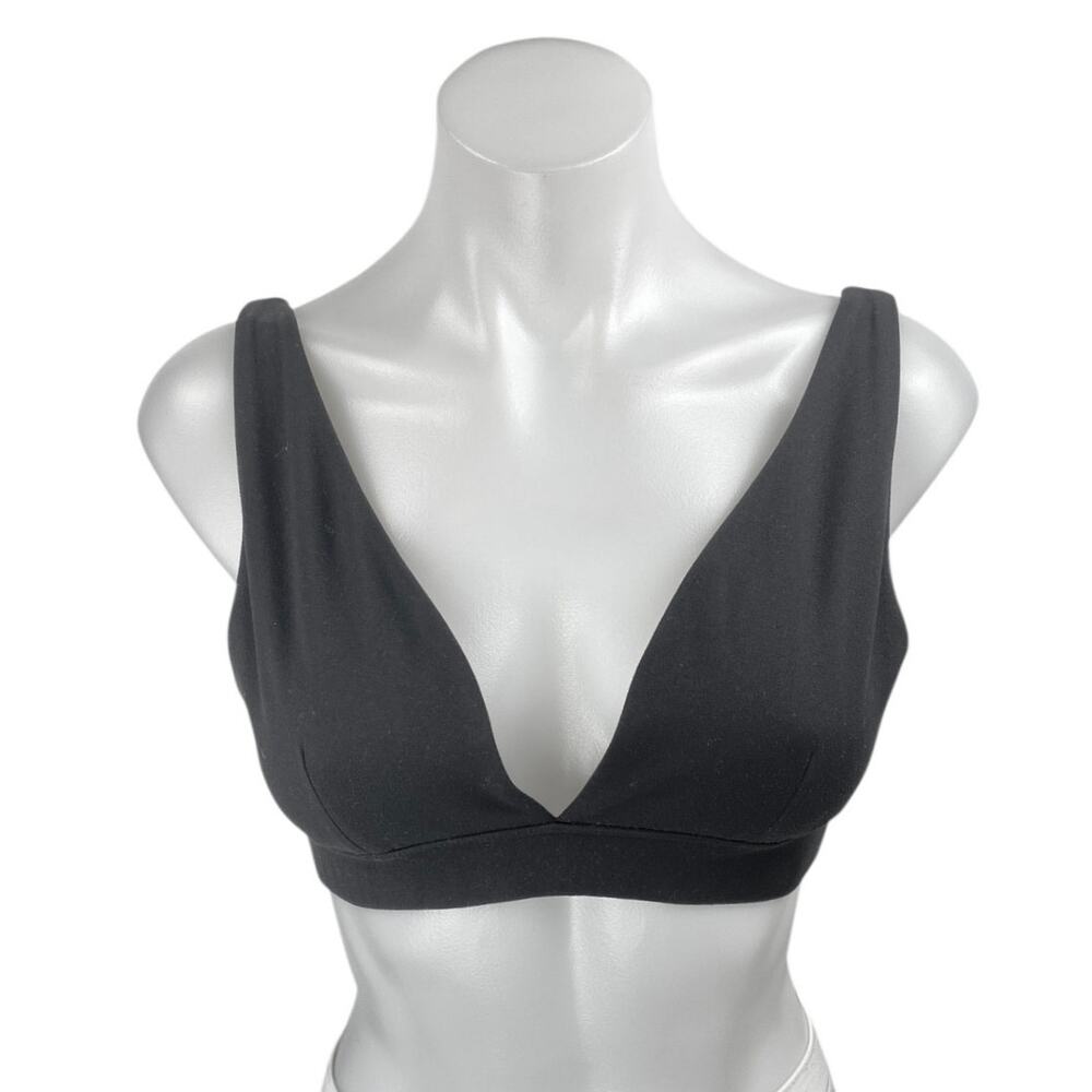WeWoreWhat Women's Black Sleeveless Cami Camisole Brallette Crop Tank Top Size M